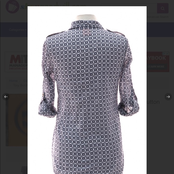 EUC: Tory Burch Brigette Tunic Geometric Print - Picture 4 of 4